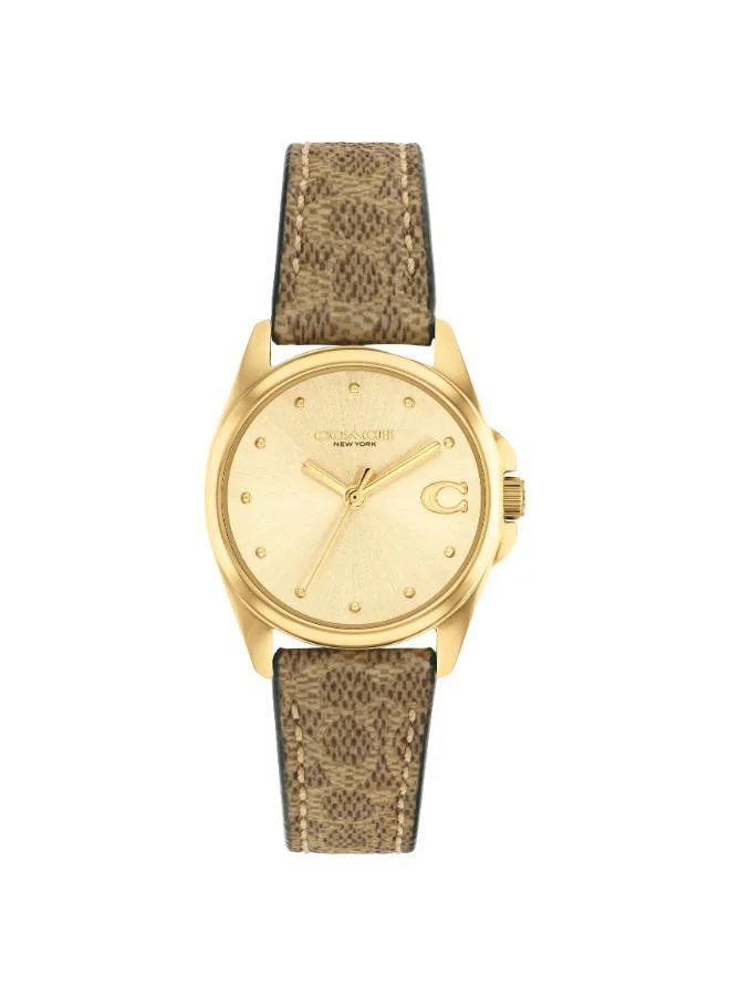 COACH Analogue Movement Watch with PVC Strap